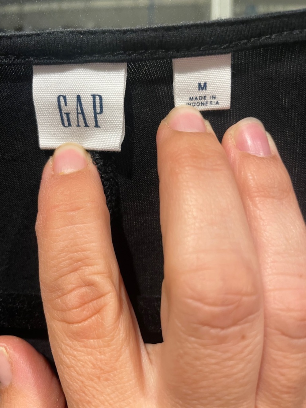 Gap Black Wrap Dress for Women - Elegant Lounge Cover-Up - Picture 2 of 2